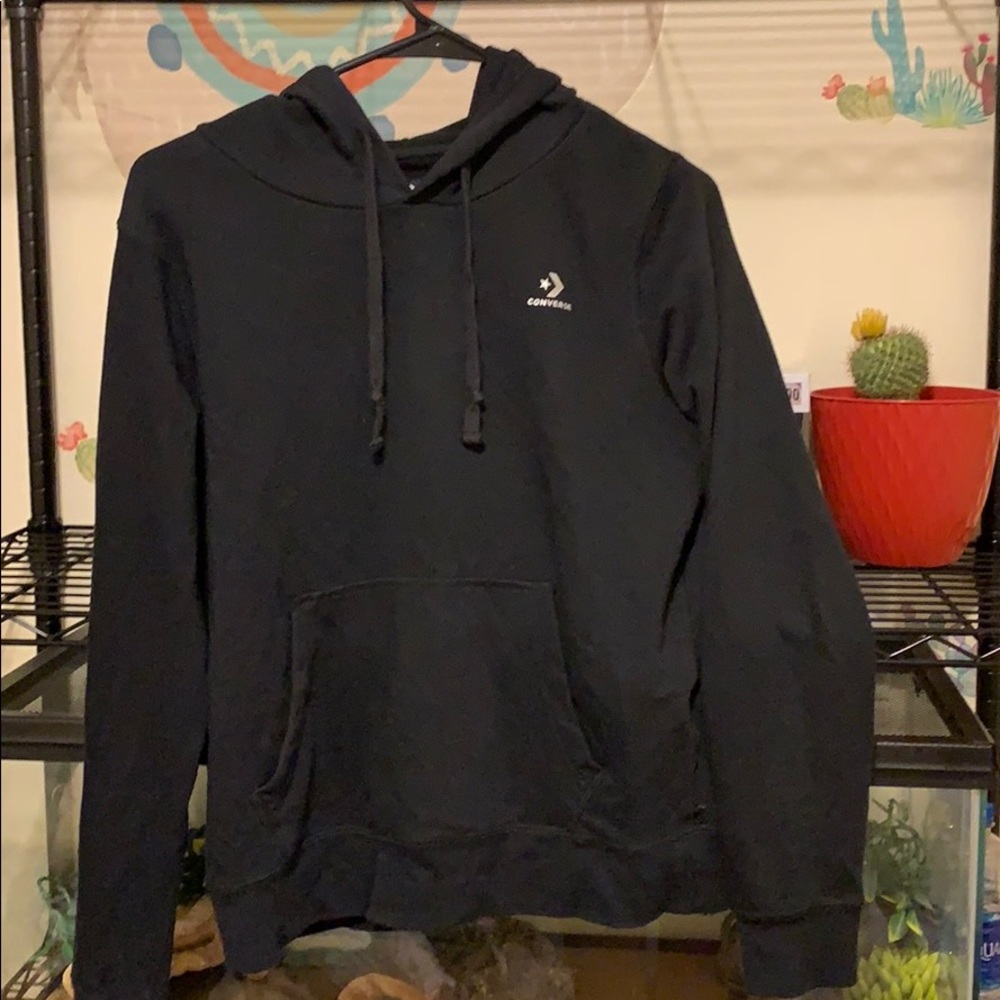 Black converse hoodie